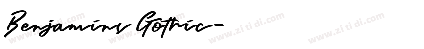 Benjamins Gothic字体转换
